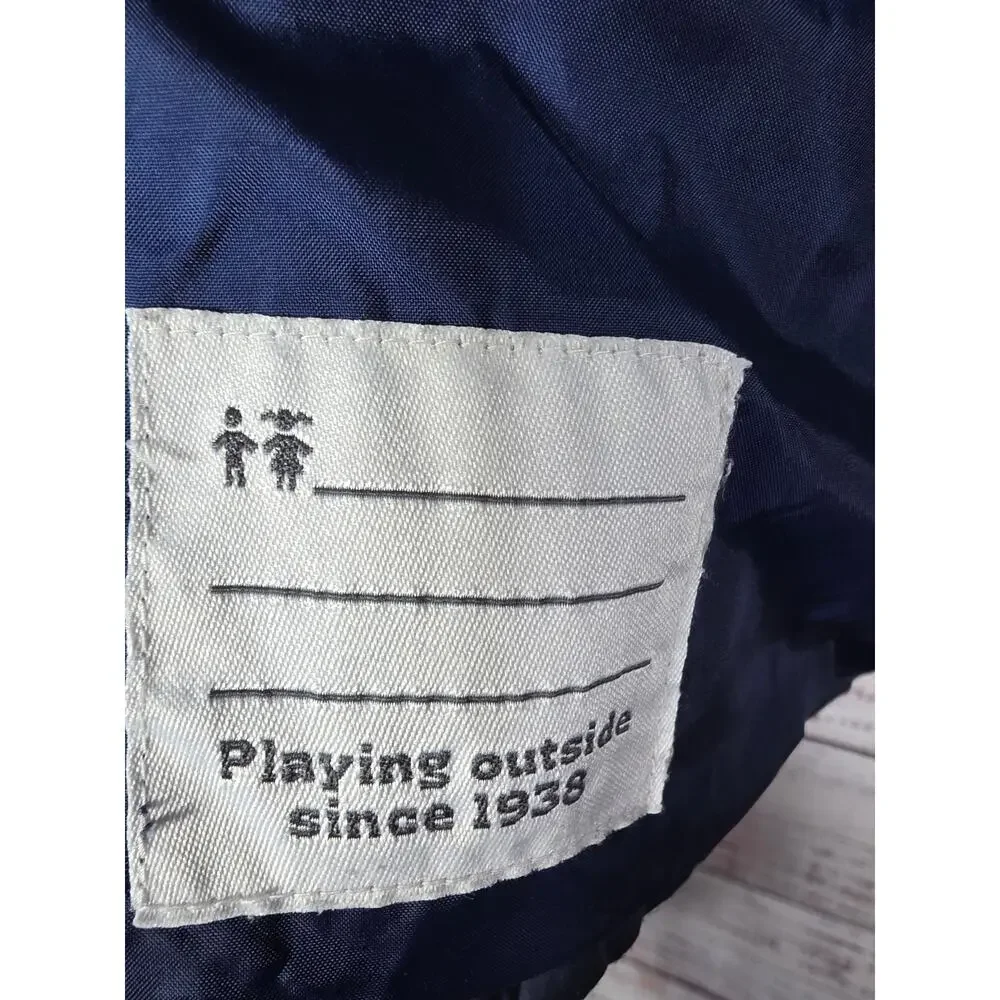 Columbia Puffer Jacket Kids Medium (10-12) Blue Hooded Lightweight Winter Coat